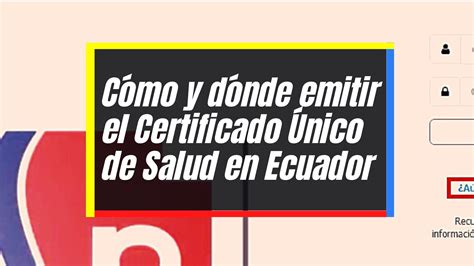 ministerio de salud ecuador certificado